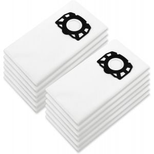 12 Sacs Kfi 357 À Poussière Pour Aspirateur Kärcher Wd2 Plus / Wd3 / Kwd1 / Kwd2 / Kwd3 / Se 4001 / Se 4002 / Wd3.200 - Wd3.800 M, Adaptés Aux Sacs Filtrants Pour Aspirateur Kärcher 2.863-314.0 - Neuf