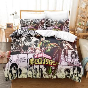 Parure De Lit My Hero Academia, Housse De Couette Confortable, Motif Dessin Anime Japonais, Pour Lit Simple, Double, Queen Size, Twin, Full Size, Pour Adolescents - Neuf