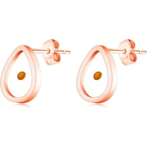 Chenquansarl-Ya4792 Boucles D'oreilles &Agrave; Tige En Forme D'&eacute;toile/C?ur/Goutte/Fleur Plaqu&eacute; Or Rose En Forme De Graines De Moutarde - Neuf