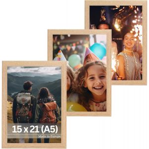 Cadre Photo Klee 13x18 cm en Beige - Simple et Moderne en Bois - Ch&acirc;ssis pour l'image 13x18 - Neuf