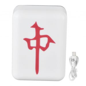 Mahjong Veilleuse Led Rechargeable Par Usb Lampe De Nuit Mahjong ModéLisation Petite LumièRe Pour La Maison IntéRieure Chambre DéCoration Dragon Rouge - Neuf