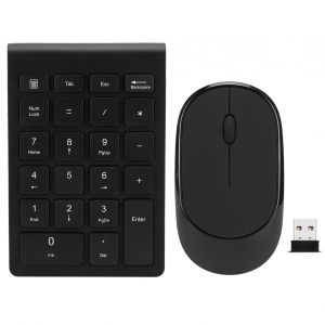 Ensemble clavier et souris numerique sans fil 2,4 GHz ultra-fin 22 touches sans interrupteur pour RF304T - Neuf