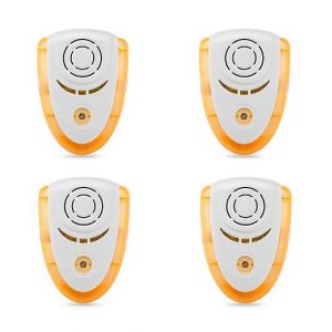 Lot De 4 R&eacute;pulsifs Anti-Insectes &Agrave; Ultrasons Pour Souris [Bionique + Ultrasonique + &Eacute;lectromagn&eacute;tique] - Neuf