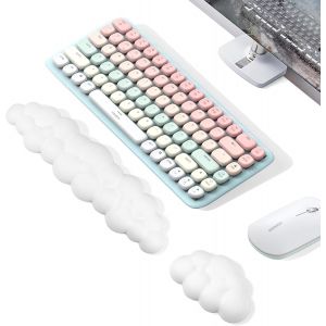 Nuage Repose Poignet Clavier et Souris Support Poignet Clavier Ergonomique en Mousse &agrave; M&eacute;moire Antid&eacute;rapant pour Bureau Maison Jeux - Neuf