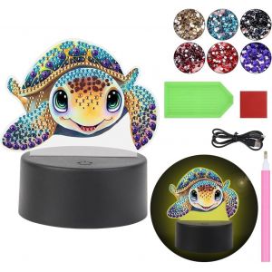Diamond Painting Veilleuse Décoration De Table De Pâques Peinture Diamant ?ufs De Pâques Décoration De Pâques Lampe De Chevet Lampe De Table Led Avec Télécommande Diy 5d Diamant Painting Lampe Cadeau - Neuf