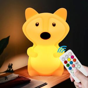 Veilleuse Renard Lampe Pour Chambre Enfant Veilleuse Animaux Pour Filles Et Garçons Lampe Décorative Lampes Mignonnes Pour Chambre À Coucher, Cadeau De Vacances Pour Enfants U2013 Taille M - Neuf