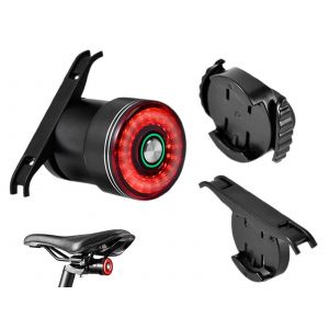 Feu Arri&egrave;re Intelligent Pour V&eacute;lo Avec D&eacute;tection Automatique Du Freinage Et Rechargeable Par Usb - Neuf