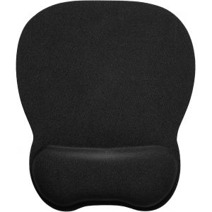 Noir tapis de Souris avec repose-Poignet Ergonomique, 4mm tapis de souris avec Mousse à Mémoire de Remplissage, Texturé Résistant à l'Usure Machine - Neuf