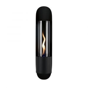 Tenderflame Cycloflame Wall chemin&eacute;e de acier noir 17.5x81x16.6cm - Neuf
