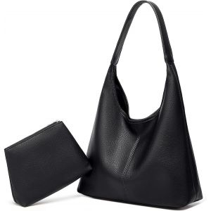 ERSHI-Sac Fourre Tout Femme en Cuir PU Tote Bag Femme Sac Cabas Grand Capacité Sacs à Bandoulière Sacs Porté Epaule pour Femmes[149] - Neuf