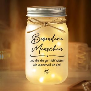 Cadeau D'anniversaire Pour Lui Et Elle, &laquo; Ich Liebe Dich Geschenke, Mason Jar &raquo; Veilleuse D&eacute;coration De La Maison Cadeau D'anniversaire De Mariage Cadeau Cher Partenaire Homme Femme - Neuf