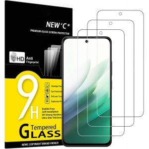 MEVRONISSHOP-Lot de 3, Verre Tremp&eacute; pour Xiaomi Redmi 15 5G/4G, Xiaomi POCO M7 4G, POCO M7 Plus 5G Protection efficace contre les Rayures - sans Bulles - Ultra R&eacute;sistant, Duret&eacute; 9H Glass - Neuf