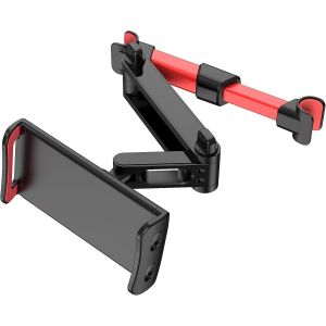 Support Pour Appuie-Tête De Voiture Pivotant À 360°,Support De Siège Arrière De Voiture Réglable,Compatible Avec Toutes Les Tablettes 4""-11"",Téléphones Portables, Ipad Air Mini - Neuf