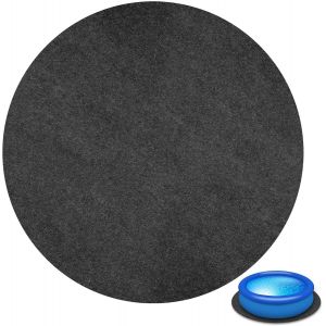 Tapis Rond pour-200 cm-Tapis de Bain à remous-pour l'extérieur et l'intérieur-Imperméable et antidérapant-Tapis de Protection du Sol pour Piscine - Neuf