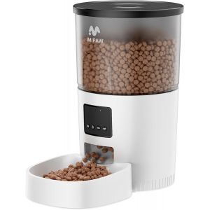 Distributeur Croquettes Chat Automatique 3l - Alimentation Précise, Contrôle Facile Via App, 1-10 Repas Par Jour, Convient Aux Chats Et Petits Chiens, Blanc - Neuf