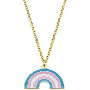 Kal-Rainbow Pansexual Transgender Asexual Bisexual Sun Set Lesbian Nonbinary Polysexual Gender Fluid Necklace Lgbt Necklace Gay Pride Gift Rainbow Pride Necklace Lgbt Jewelry Pride Gift - Neuf