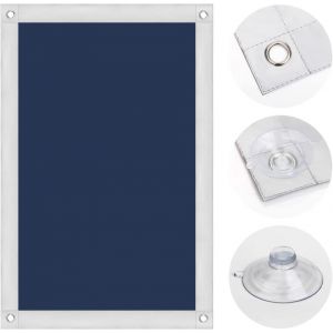 Store Thermique Pour Fen&ecirc;tre De Toit, Protection Solaire, Store Occultant Pour Velux, Protection Thermique Sans Per&ccedil;age Avec Ventouses, 76 X 93 Cm (L X L), Pour P06/406, Bleu Fonc&eacute; - Neuf
