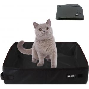 Shiliu-Bac À Litière De Voyage Pour Chat, Litière Portable Pliable Pour Chat, 40 * 30cm M, Imperméable, Nettoyer Et Doux, Convient [ - Neuf