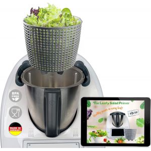 NouvelHorizonstore-Essoreuse &agrave; Salade pour Thermomix TM7, TM6 & TM5 - Panier Essoreur 2-en-1 Grande Capacit&eacute; pour Salade Croquante et Cuisson Vapeur - Accessoire Indispensable - Neuf