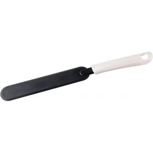 Kal-49236 Spatule À Crêpes, Spatule De Cuisine, Ustensile De Cuisine, Polypropylène, Nylon, Blanc, Noir, 31 Cm X 3,5 Cm X 2 Cm - Neuf