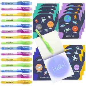 Eryi-Stylo Encre Invisible Et Carnet De Notes Pack 16 Espace Petits Cadeaux Anniversaire Espace Garcon Et Fille, Cadeau Anniversaire Enfants Invités, Jouet Pinata | Pochette Surprise Èléves - Neuf