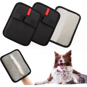 Subzonal-2025 Lot De 2 Gants D'&eacute;pilation Des Poils D'animaux Domestiques, Double Face, Gants Magn&eacute;tiques R&eacute;utilisables Pour Chien, Chat, Canap&eacute;, Tapis, V&ecirc;tements (S2) - Neuf