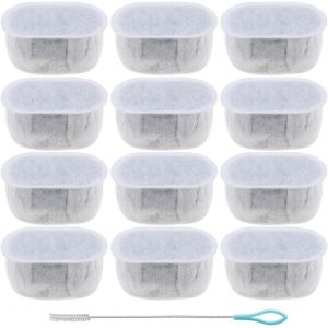Kalanka-Paquet De 12 Remplacement Filtre Pour Fontaine &Agrave; Eau Pour Chat Compatible Pour Wopet 2l Fontaine Automatique Pour Chat Filtre De Fontaine Pour Chat Adapt&eacute; Au Distributeur D'eau W300 W500 - Neuf