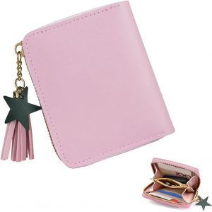 Portefeuille Femme Cuir Petit Porte Monnaie Femmes Fermeture Eclaire Portefeuilles Pour Femmes En Petit Et Format Court - Neuf
