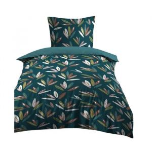 Housse De Couette + Taies 140x200cm Douceur D'automne - Neuf