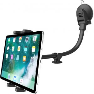Support Tablette Voiture Pare-Brise pour 4 &agrave; 13 Pouces iPad Smartphone, 16"" Long Bras Porte Tablet Tableau Bord avec Stabilisateur pour iPad Pro 12.9 Air Mini, Galaxy Z Fold, Fire HD, iPhone - Neuf