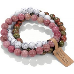 Eryi-Bracelet Pierre Naturelle Hommes Et Femmes 8mm Bracelet De Boîte À Cadeau Exquis - Neuf