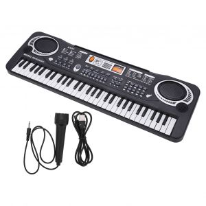 Clavier Electronique 61 Touches, Piano Educatif Avec Microphone Pour L'apprentissage Precoce Des Enfants - Neuf