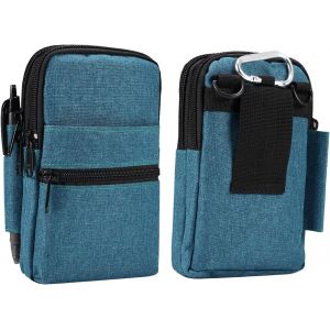 TRAHOO-Sac &agrave; Bandouli&egrave;re Homme pour T&eacute;l&eacute;phone Portable, Pochette de Ceinture pour Smartphone, Sacoche Bandouliere Imperm&eacute;able Sac Taille T&eacute;l&eacute;phone Sac d'Epaule Cuir Sac Messager Casual Sling Bag Port - Neuf