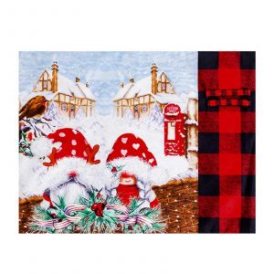 Jupe de sapin de No&euml;l, nappe et ornements de f&ecirc;te, motif P&egrave;re No&euml;l, multicolore, pour la d&eacute;coration de la cuisine et de la salle &agrave; manger. - Neuf