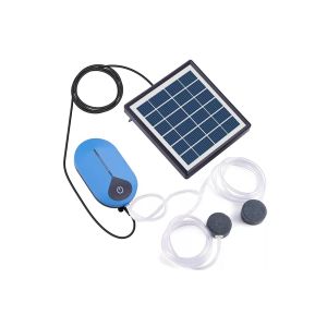 Pompe &Agrave; Oxyg&egrave;ne Solaire Pour Bassins Et Aquariums, Avec Chargement Usb Et Diffuseur D'air. - Neuf