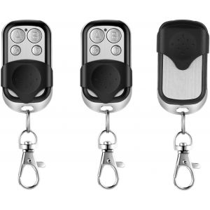 JEXNOVASHOP-Telecommande Portail 433.92 MHz, Universelle T&eacute;l&eacute;commande Garage sans Fil &agrave; 4 Boutons, Rolling Code Telecommande Duplicateur pour Porte Garage &Eacute;lectrique avec Couvercle Coulissant Porte C - Neuf