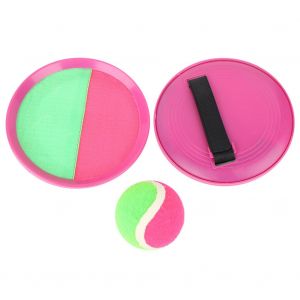 Jeu de balle collante a ventouse, jeu de lancer et d'attraper, sport de plein air pour enfants et familles (rose rouge) - Neuf
