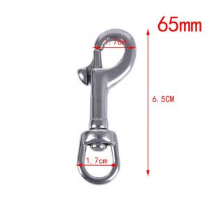 Mousqueton à Boulon en Acier Inoxydable de 65mm/70mm/80mm/90mm/100mm/120mm,réinitialisation Singel de Plongée,Accessoires et Outils BCD - Type A - Neuf