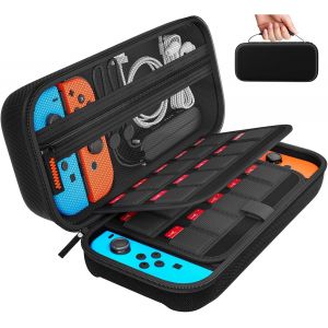 Eryi-Étui Pour Nintendo Switch Et Switch Oled Pochette Housse Coque Avec 20 Emplacement Pour Carte En Matériau Durable Anti Protection Pour Nintendo Switch Console & Accessoire - Neuf