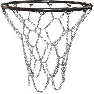 Filet De Basket-Ball Extérieur,Filet De Basket-Ball De Remplacement,Filet De Basket-Ball Extérieur,Filet De Basket-Ball En Métal,Filet De Basket-Ball Galvanisé Durable Standard Pour Indoo - Neuf