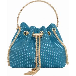 RFCBC-Full Strass Pochettes et Clutches Sac de Soirée Sac Seau Plein Perle Brillant Sac à Main Bandoulière pourla Fête de Mariage Nuit Bal - Neuf