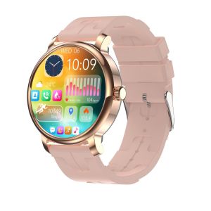 Montre Connectée Écran Amoled Oxymètre Étanche Autonomie 15 Jours Or Yonis - Neuf
