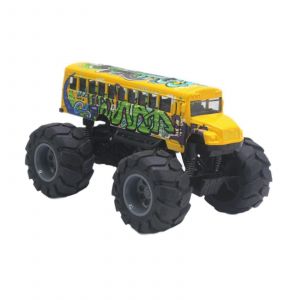 School Bus Toy Creative Monster Truck Alloy Car for Kids Boys Girls Children Yellow-Jaune - Neuf