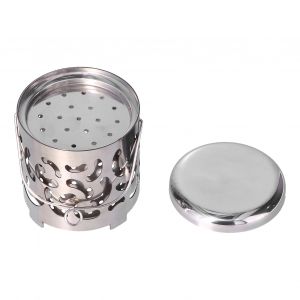 Hjlian Mini Rechaud D'exterieur En Acier Inoxydable, Rechaud De Camping Portable, Housse De Rechaud Chauffante Pour Pique-Nique, Randonnee, Barbecue - Neuf