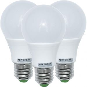 Kaleidoscope-Lot De 3 Ampoules Led 5 W E27 - Culot À Vis Moyen - 480 Lm - 50 W - Équivalent 12 V - Ampoule Basse Tension - Globe Blanc Chaud 3000 K[Q2040] - Neuf