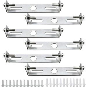 Support De Plaque De Montage 6 X 120mm Pour Plafonnier - Plaque De Suspension Pour Luminaire De Plafond - D'&eacute;clairage De Lustre,Bureau &Agrave; Domicile - Neuf