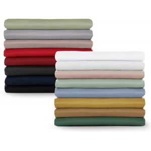 Drap Plat 2 Personnes 240x275 Pour Lit 160x190/200 En Microfibre Doux - Drap 240x275 Cm Sans Elastique - Drap Plat 240x275 Facile &Agrave; Entretenir - Draps 240x275 Doux Pour La Peau En Bleu Fonc&eacute; - Neuf