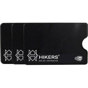 KALANKA-Étui Protection Carte bancaire sans Contact Rigide, Lot de 3 Housses Pochettes Anti RFID NFC pour Carte de crédit, Carte Bleue, CB Blocage RFID (3 Étuis Noirs) - Neuf