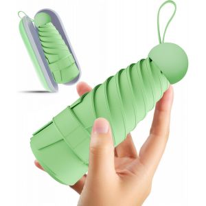 Parapluie Pliant De Voyage Mini Coupe - Vent,Id&eacute;al Pour Tenir Dans Votre Poche Ou Votre Sac,Parapluie Portefeuille En Tissu &Eacute;cologique,Id&eacute;al Pour Les D&eacute;placements Quotidiens,Gar&ccedil;ons Filles,Cadeaux - Neuf