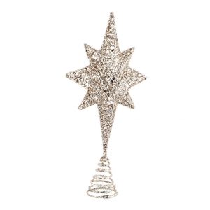 1 STK de No&euml;l de l'Arbre &Eacute;toiles de Qualit&eacute; en Fer Forg&eacute; de Couleur Champagne Mousseux Arbre de No&euml;l de la Couronne comme une f&ecirc;te d'Ornement pour la Maison - Neuf